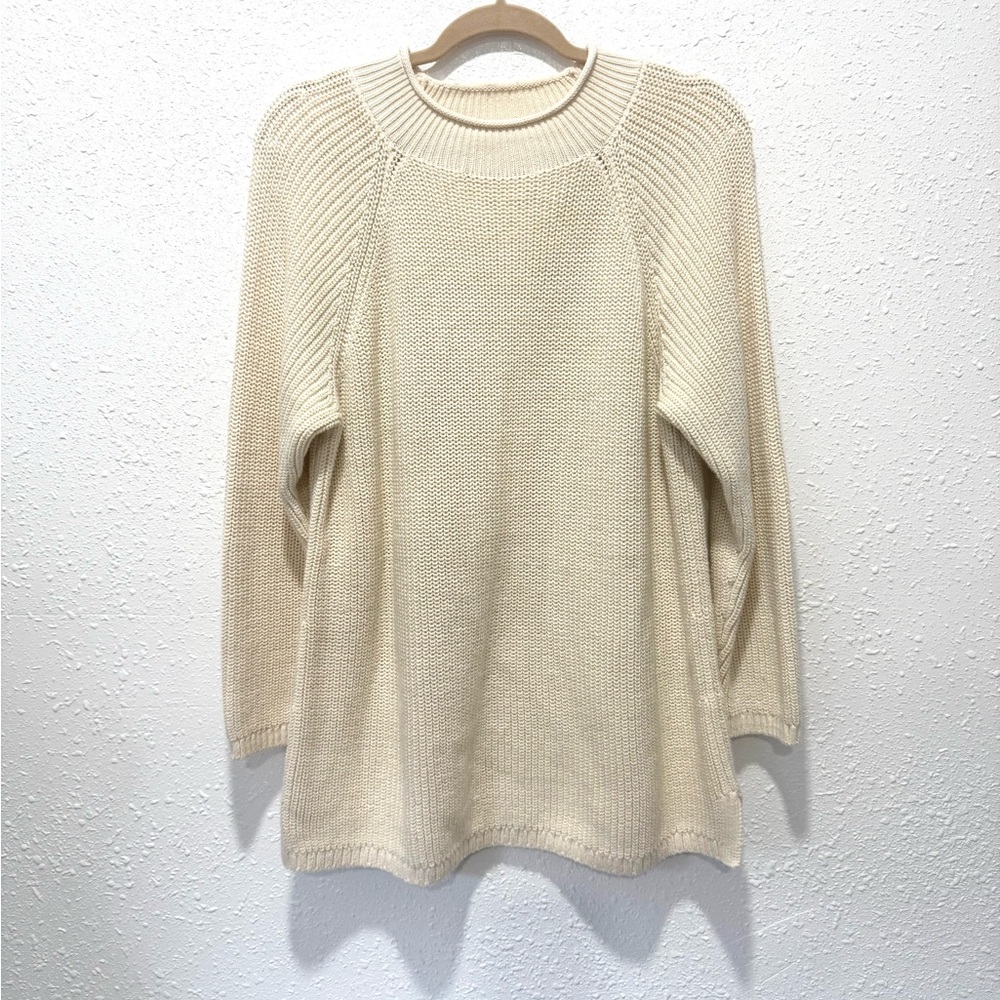 Talbots Plus Petite‎ Ivory Knit Top 2XP
